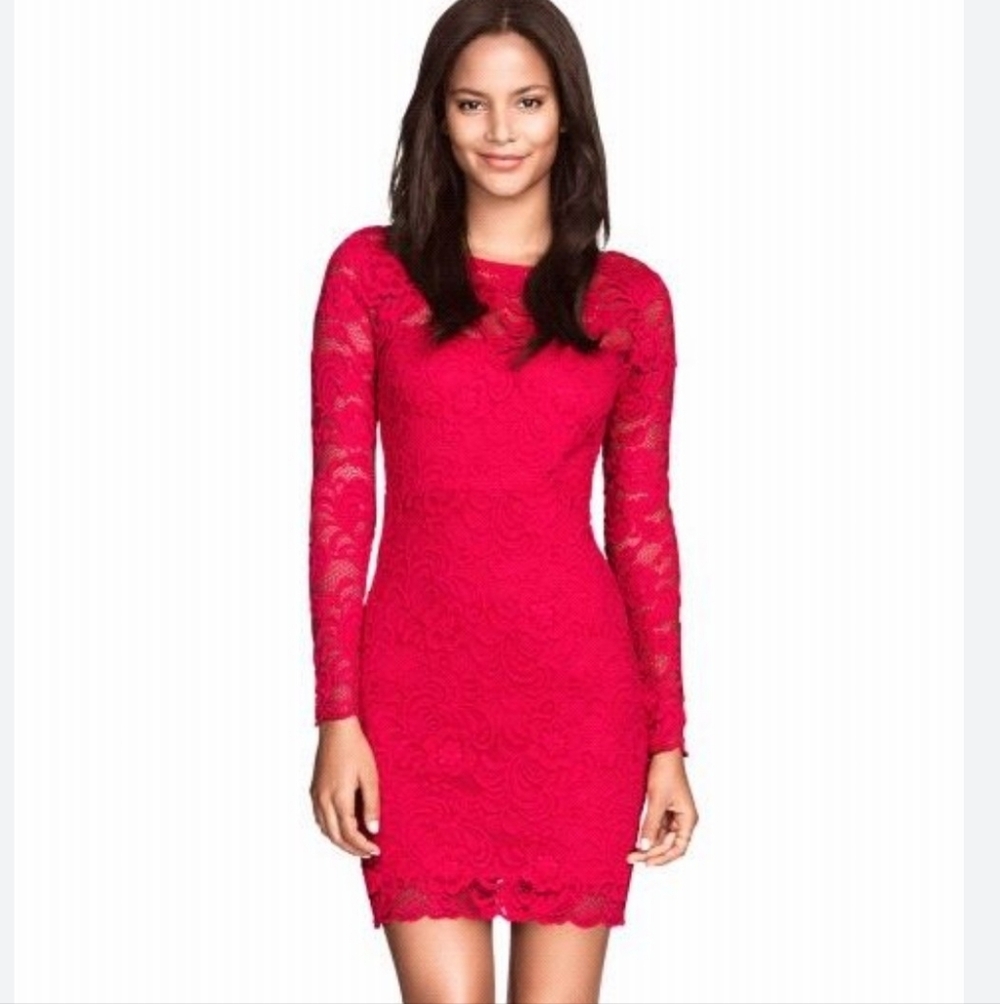 H&M BODYCON LACE DRESS
